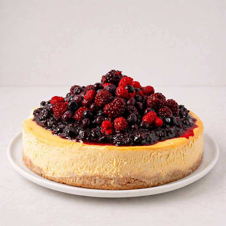 Cheesecake frutos rojos Mariana martinez pasteleria