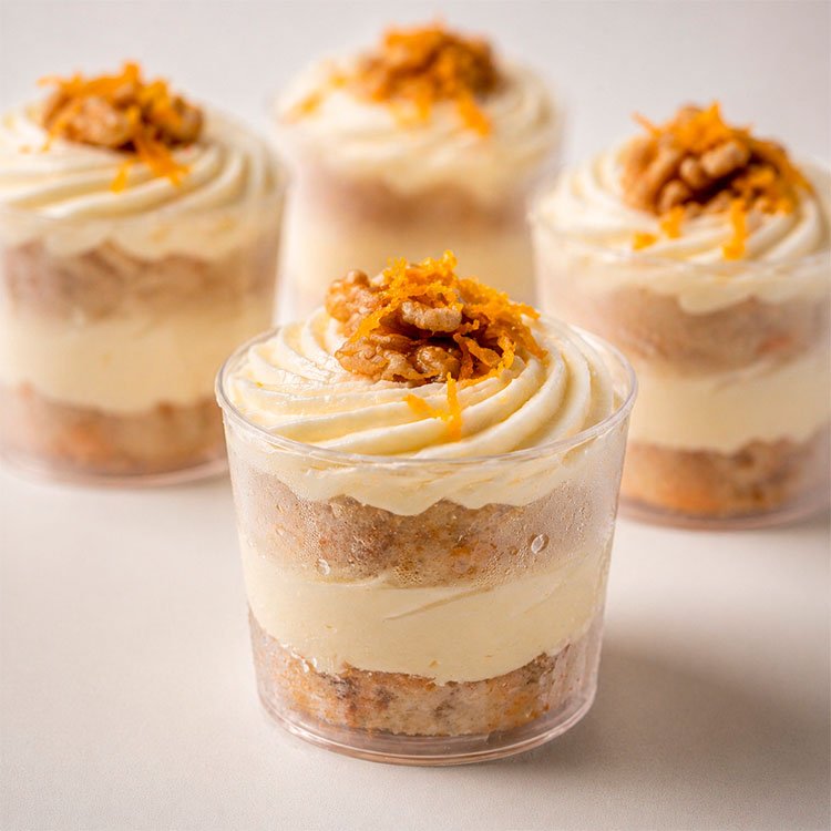 Shot carrot cake mariana martinez pasteleria