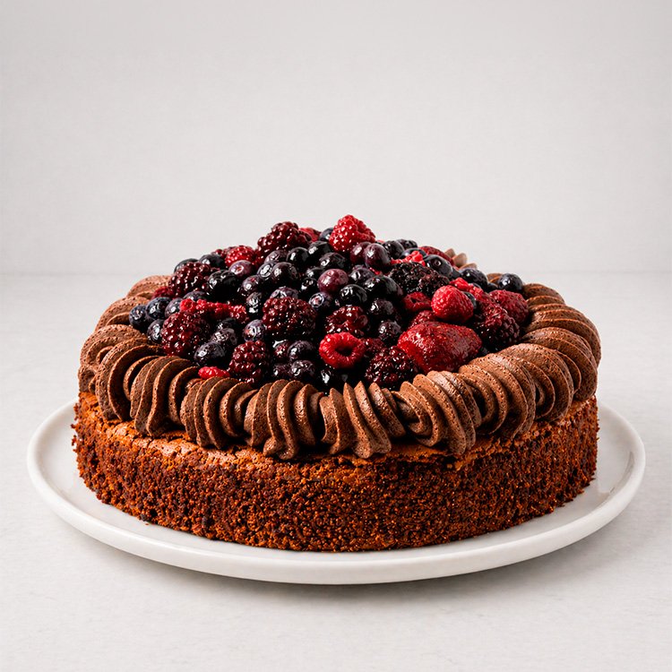 Torta Marquise con mousse y frutos rojos principal mariana martinez pasteleria